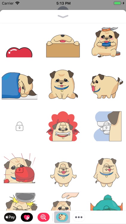 Fatty Pug Animated Stickers screenshot-3