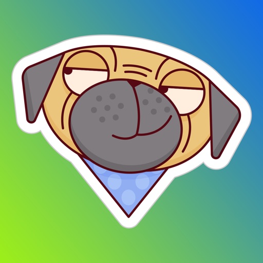 Cute Bulldog Emojis icon