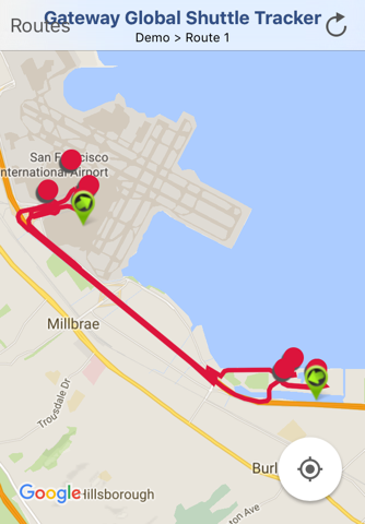 Gateway Global Shuttle Tracker - náhled