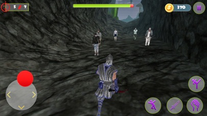 Dead Mines Ninja & Zombie Rush screenshot 2