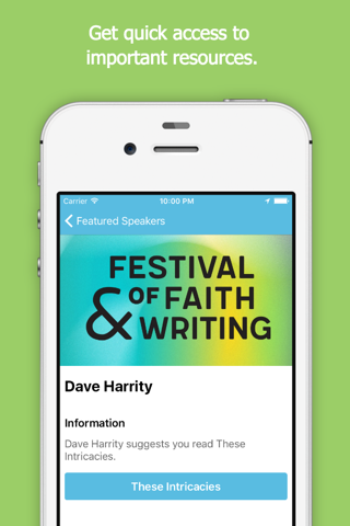 Festival of Faith & Writing screenshot 3