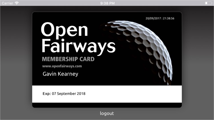 Open Fairways Digital Card