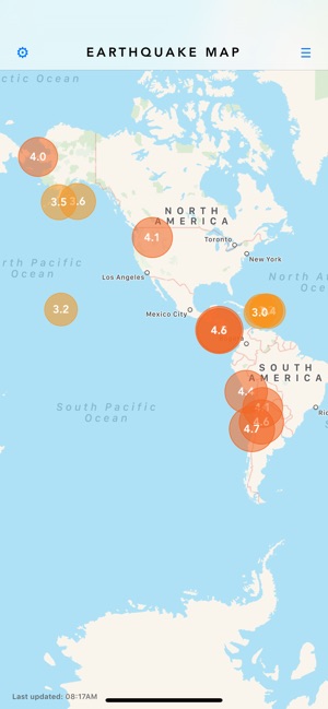 Earthquakes: Earthquake Map