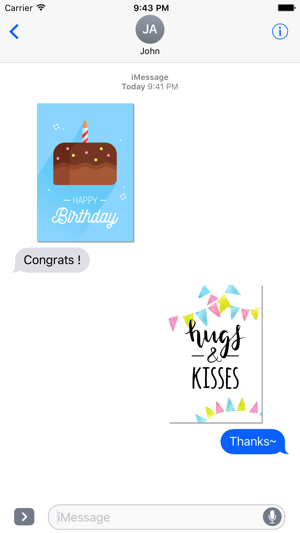 Birthday Card - Best Wishes Various StyleStickers(圖2)-速報App