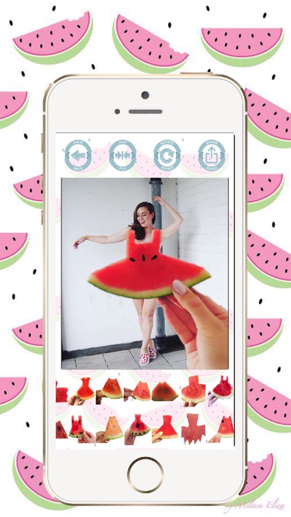 Watermelon Dress insta challenge stickers