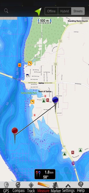 Hudson lake GPS Nautical Chart(圖4)-速報App