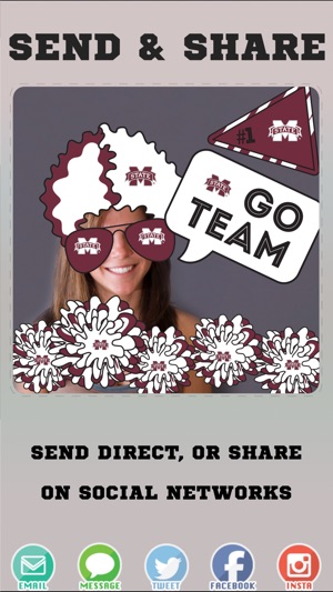 Mississippi St Bulldogs Selfie Stickers(圖4)-速報App