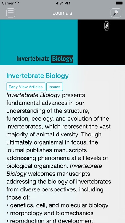 IVB Invertebrate Biology