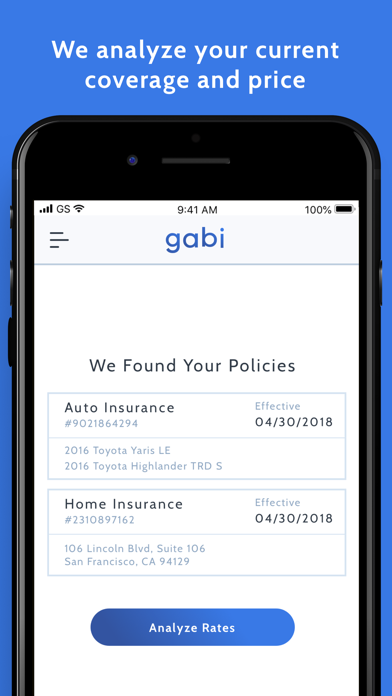 Gabi - Car & Home Insurance screenshot 3