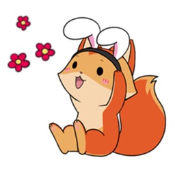 Lovely Baby Fox Sticker