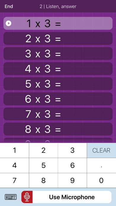 Times Tables Ages 6-7 screenshot 2
