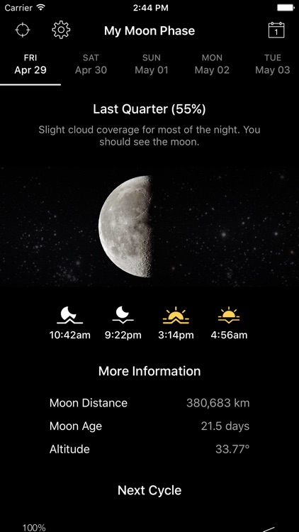 My Moon Phase - Lunar Calendar