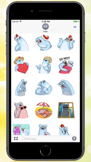 Funny White Bear Stickers(圖1)-速報App