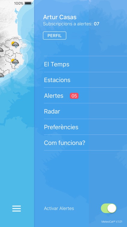 Alertes Meteocat