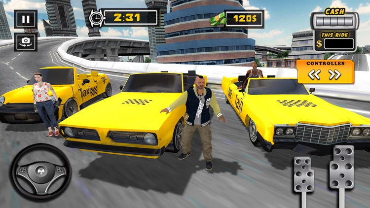 Urban City Taxi Driver 2018 screenshot-5