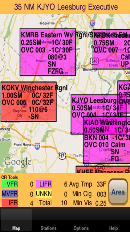 CFI Tools AreaWx