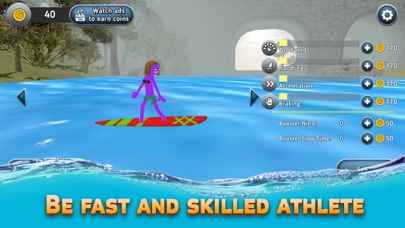 Stickman Surfboard Sports Race screenshot 3