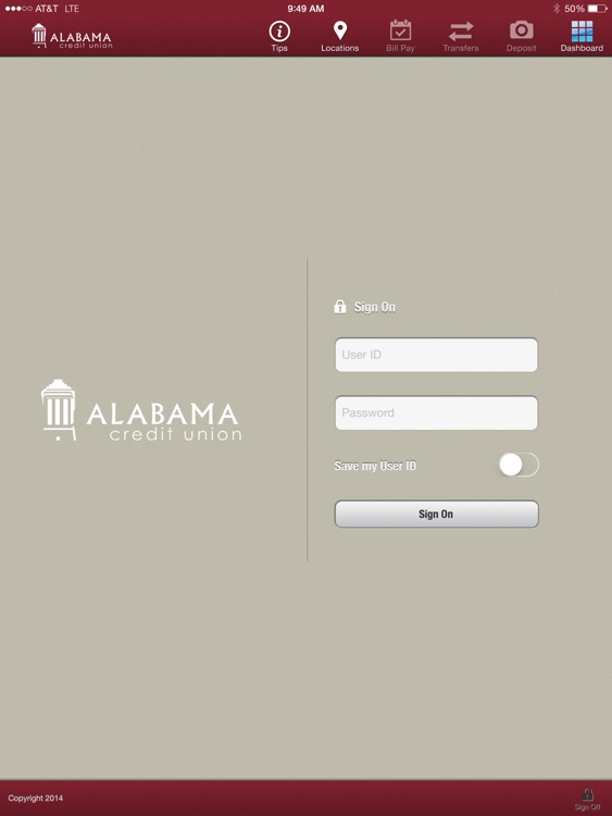 Alabama Credit Union - ACUmBranch℠ iPad Version