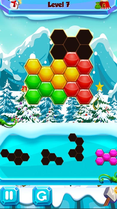 christmas hexa - frozen puzzle screenshot 4