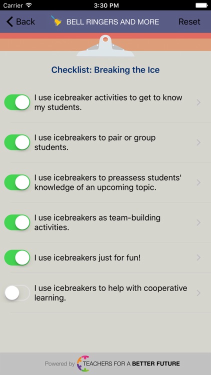 Classroom Checklist K-6