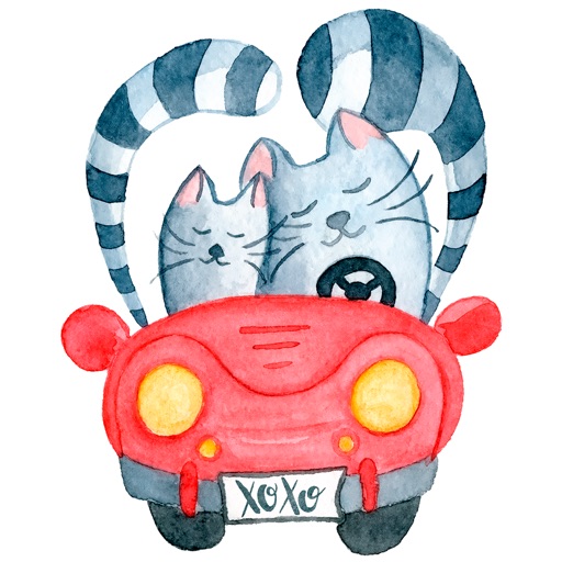 Love Cats Couple Stickers Pack icon