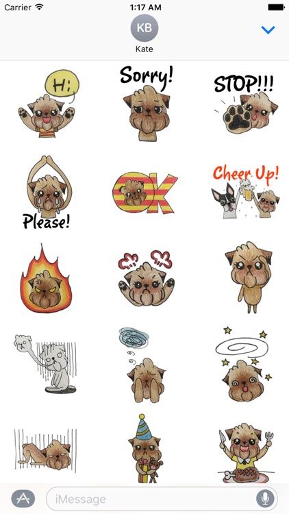 Brussels Griffon Dog Sticker