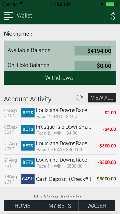 How to cancel & delete Monmouth Park Bets from iphone & ipad 4