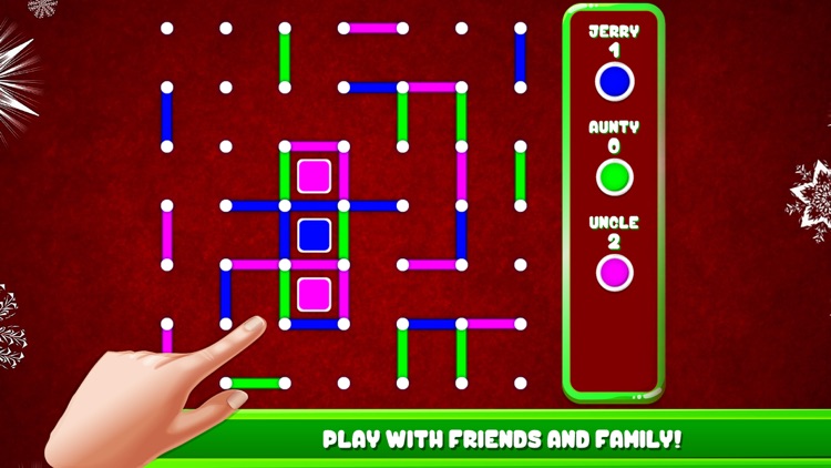 Dots & Boxes Christmas Game screenshot-3