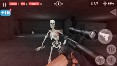 Gun War Skeletons: Shooting screenshot 3