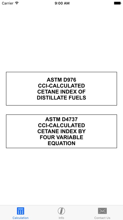 Cetane Index Calculator