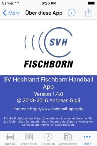 SV Hochland Fischborn Handball screenshot 4