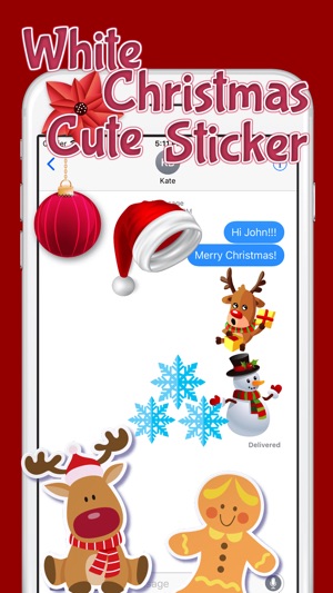 White Christmas Cute Sticker(圖2)-速報App