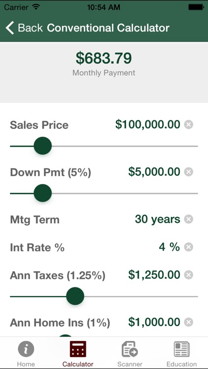 Arch Mortgage Calculator