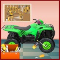 garagem mec&acirc;nica quad-bike icon