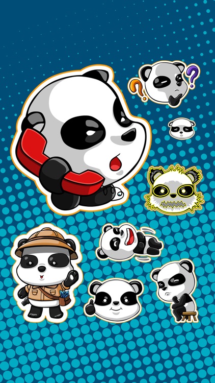 Cute Panda - iMessage Stickers screenshot-4