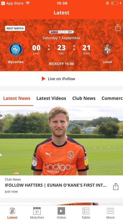 Luton Town Official App