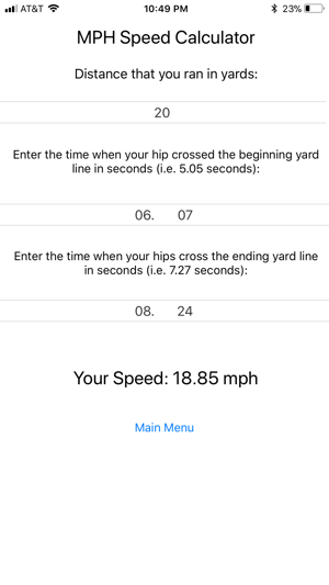 MPH Speed Calculator for Hudl(圖2)-速報App