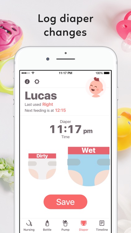 Newborn Baby Tracker: Breastfeeding & Diaper Log screenshot-3