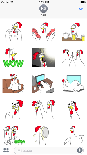 Chicken Bro 12 Sticker Pack(圖2)-速報App