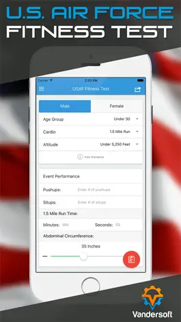 Game screenshot Air Force PT Test - USAF PT Calculator mod apk