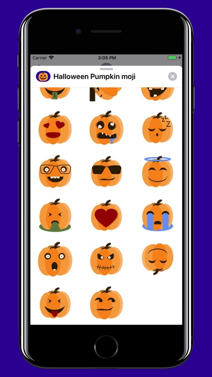 Halloween Pumpkin smiley moji