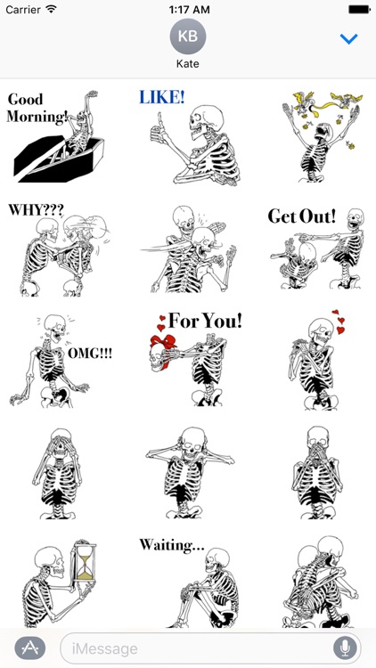 Just Funny Bones SkeletoneMoji