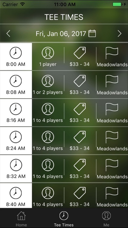 Meadowlands Golf Tee Times