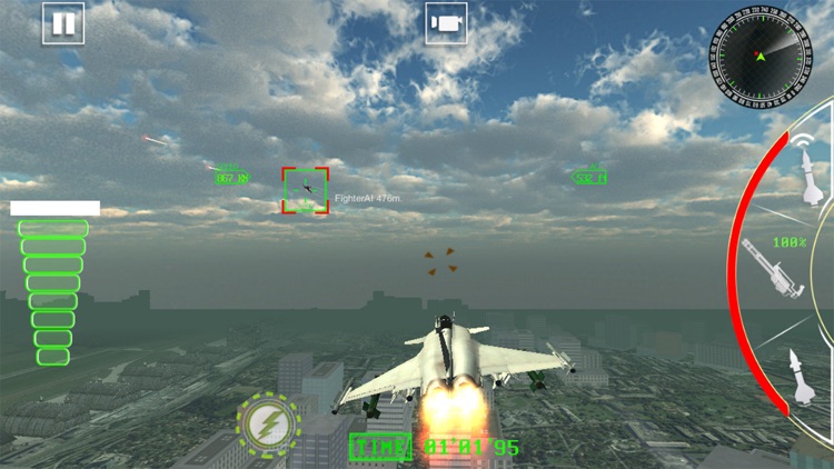 Air Jet Fighter Missile Attack screenshot-3