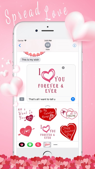 Valentine's Day Quote Stickers screenshot 4