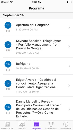 Congreso PMI RD 2018(圖2)-速報App