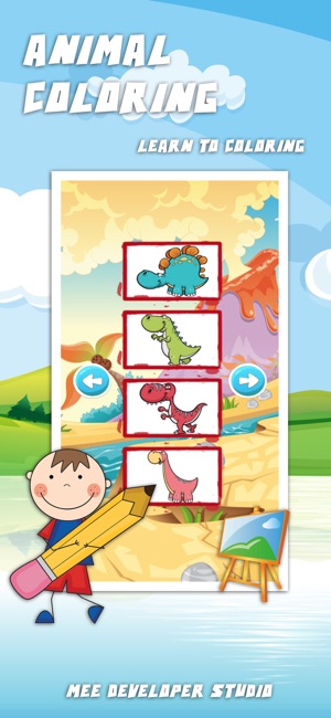 Animal Coloring Dinosaur Zoo