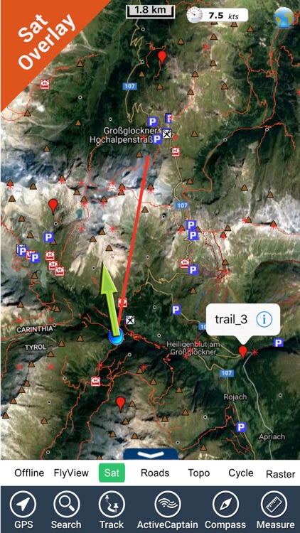Hohe Tauern National Park - GPS Map Navigator