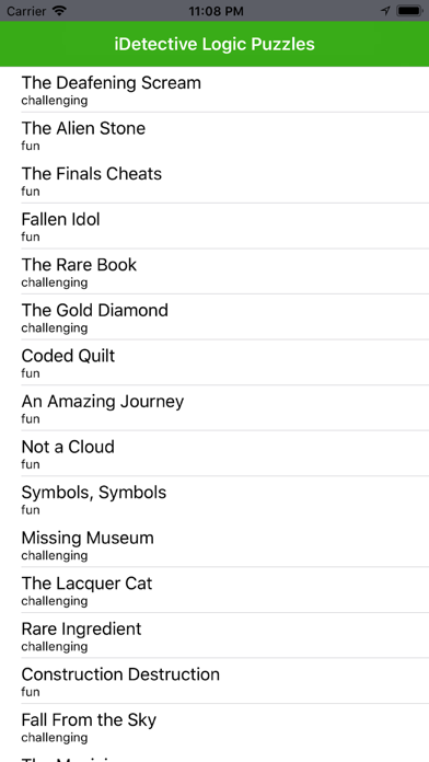 iDetective Logic Puzzles screenshot 1