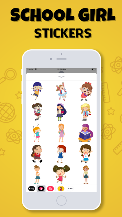 How to cancel & delete School Girls Stickers from iphone & ipad 3